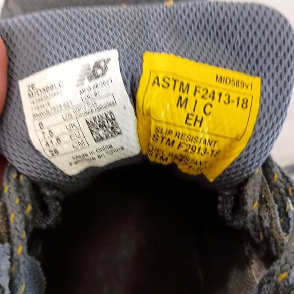 New Balance 589v1 Work Electrical Hazard Shoes 8 EE Composite Toe - Picture 13 of 13